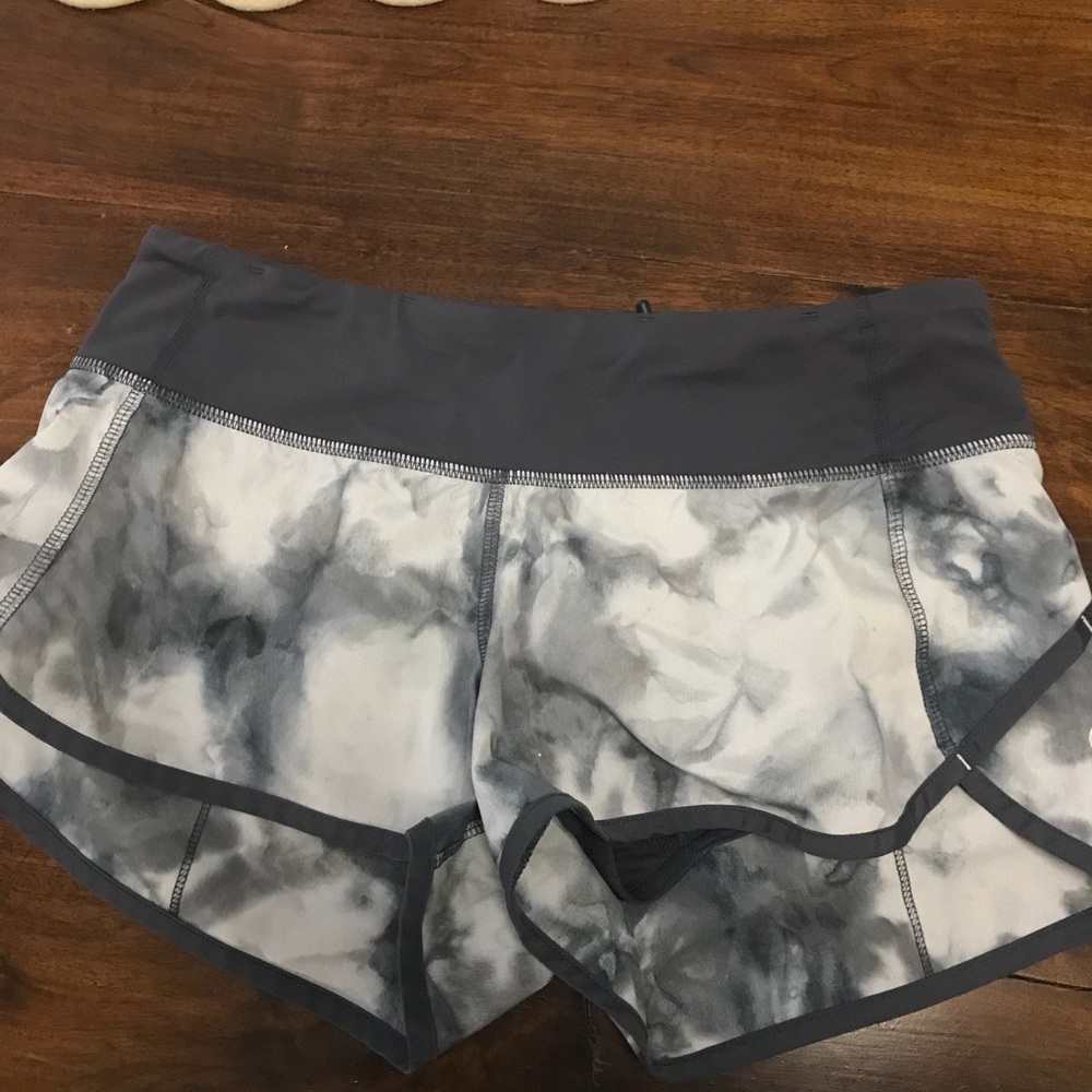 Dark blue tie dye Lululemon shorts